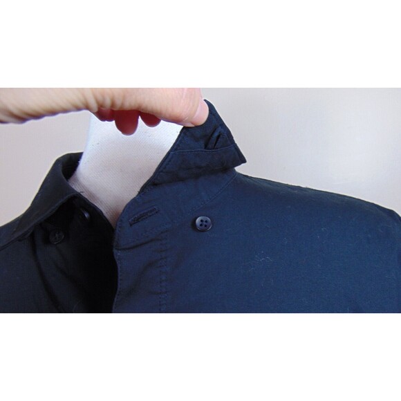 Lululemon Recommission LS Shirt Buttondown Four-Way Stretch Sz Medium Black - Picture 4 of 11